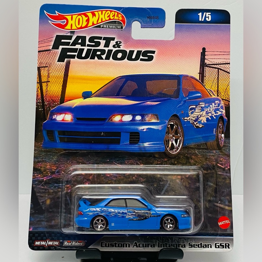 Hot Wheels Premium Fast & Furious Custom Acura Integra Sedan GSR  Real Riders